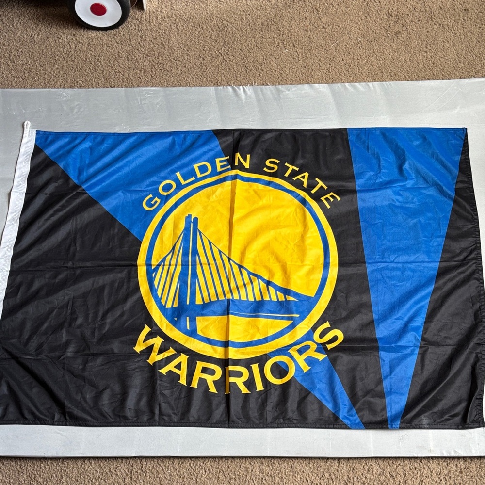 NBA Golden State Warriors Flag - Black, Blue, Yellow